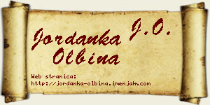 Jordanka Olbina vizit kartica